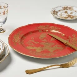 Ginori 1735 Oriente Gold Dinner Plate -Home Furnishings Store 003RG00 FPT110010310G00132900