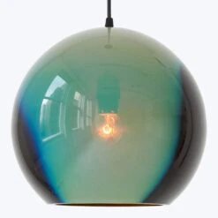 Black Iris Globe Pendant Lamp -Home Furnishings Store 1410805 tsunami glassworks black iris globe pendant d 1