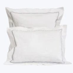 Gramercy Duvet & Shams, White/Silver Moon
