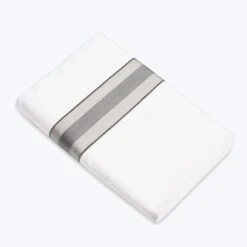 Dimora Sheets & Pillowcases, White/Silver Moon