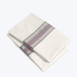 Dimora Sheets & Pillowcases, Ivory/Thistle -Home Furnishings Store 1454355 1