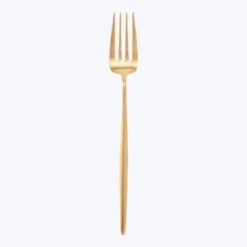 Moon Serving Carving Fork Brushed Gold