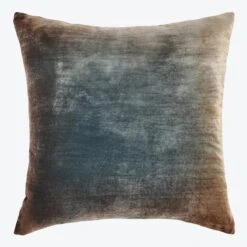 Ombre Velvet Pillow, Gunmetal