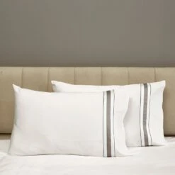 Dimora Sheets & Pillowcases, Pearl/Lead Grey -Home Furnishings Store 1539677 2