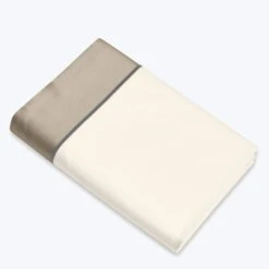 Luna Stella Sheets & Pillowcases, Ivory/Khaki -Home Furnishings Store 1553358