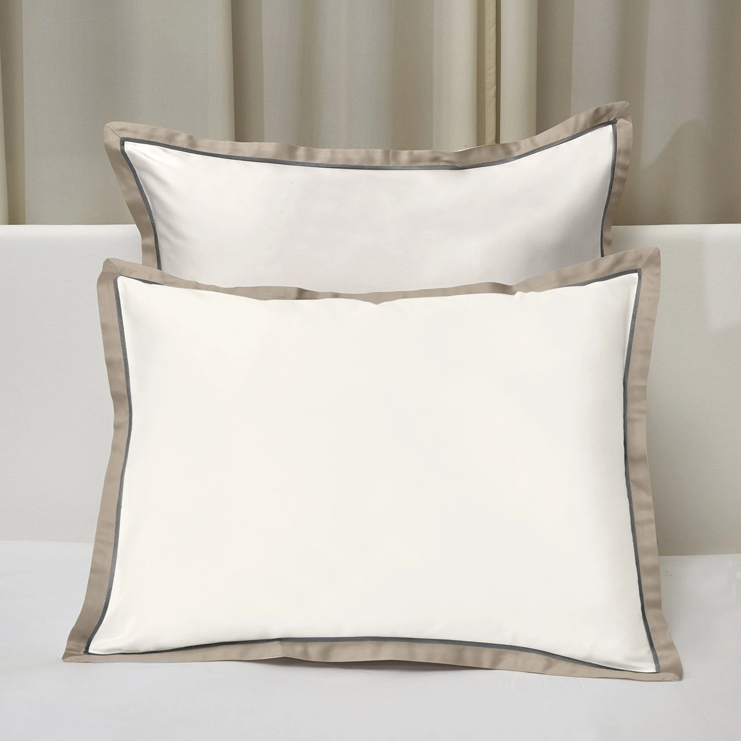 Luna Stella Duvet & Shams, Ivory/Khaki 5 Luna Stella Duvet & Shams, Ivory/Khaki - Image 3