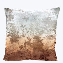 Ombre Crushed Velvet Pillow Sunset