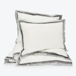 Linen Duvet + Sham Set, Gray