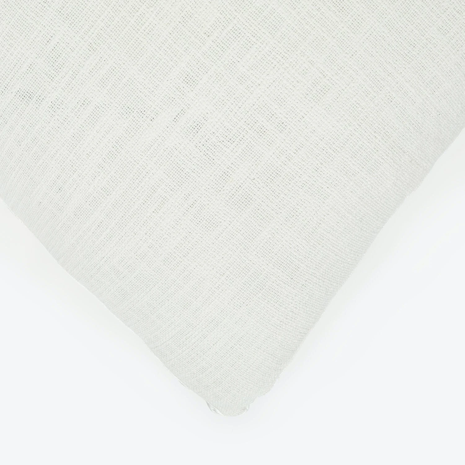 White Chunky Woven Euro Sham 4 White Chunky Woven Euro Sham - Image 2