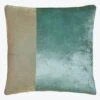Colorblock Velvet Pillow, Gold + Beige -Home Furnishings Store 1615929 a