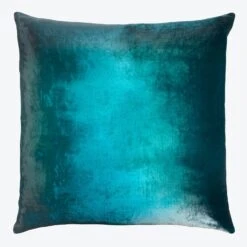 Ombre Velvet Throw Pillow, Pacific -Home Furnishings Store 1619815 1619816 a
