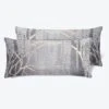 Set Of 2 Mini Metallic Willow Velvet Pillow -Home Furnishings Store 1619826