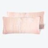 Set Of 2 Mini Brushstroke Velvet Pillow, Blush 2 Set Of 2 Mini Brushstroke Velvet Pillow, Blush -Home Furnishings Store 1619848