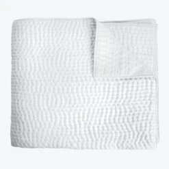 Hand Stitched Coverlet, White