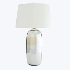 Metallic Silver Table Lamp