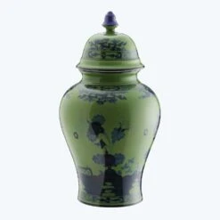 Ginori 1735 Oriente Malachite Potiche Vase