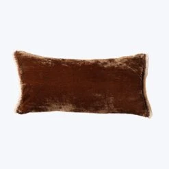 Home Furnishings Store 46 Shaded Fringe Lumbar, Cognac