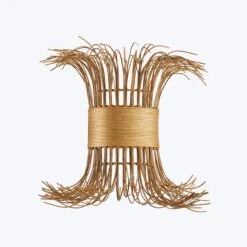 Rattan Sconce