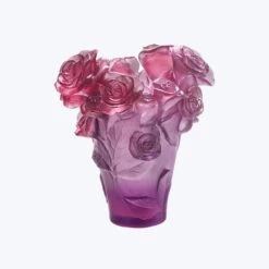 Small Rose Passion Vase - Red & Purple