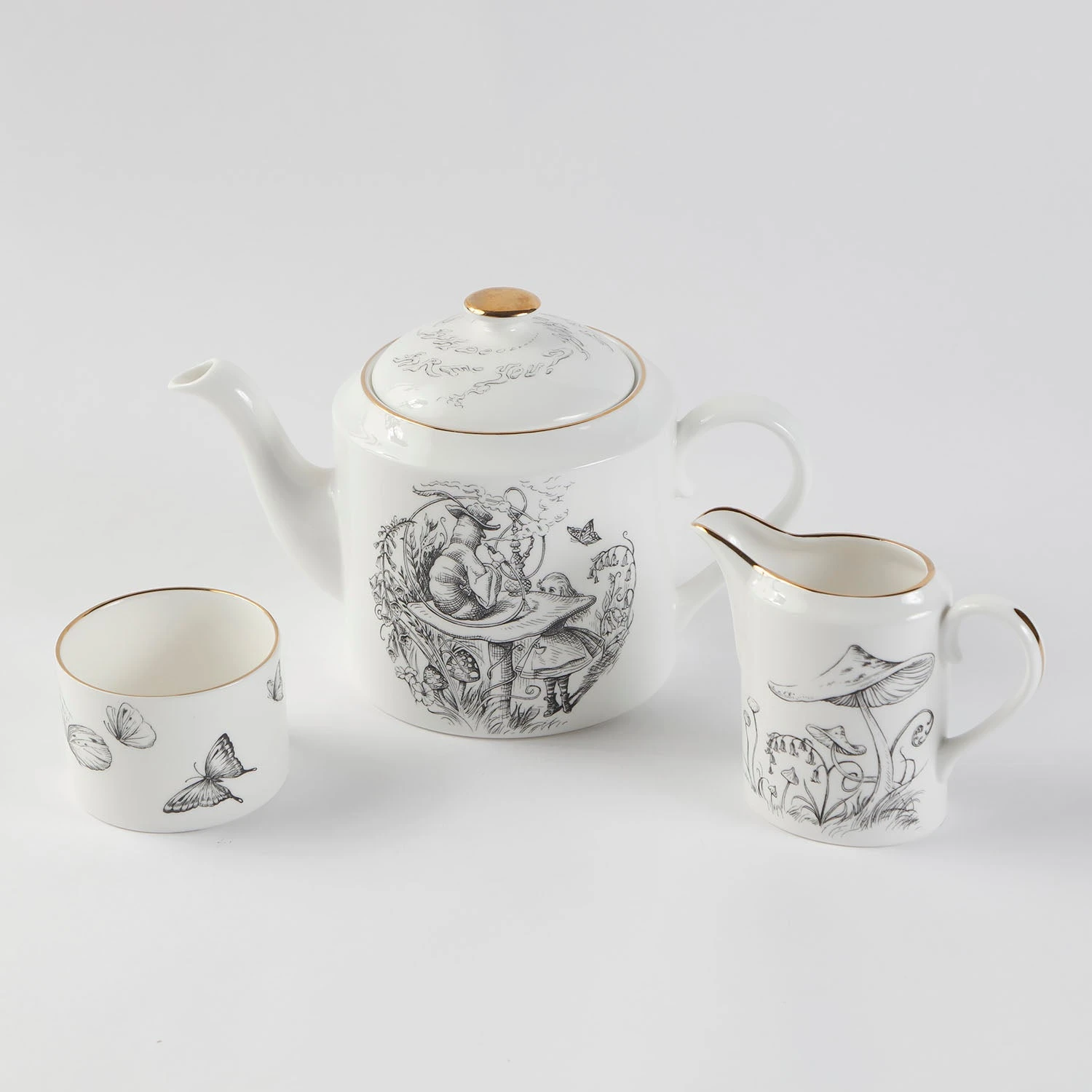 Wonderland Round Teapot 4 Wonderland Round Teapot - Image 2