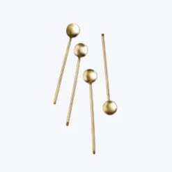 Gold Thin Spoons, Set Of 4
