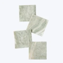 Lady Onyx Square Coasters, Set Of 4