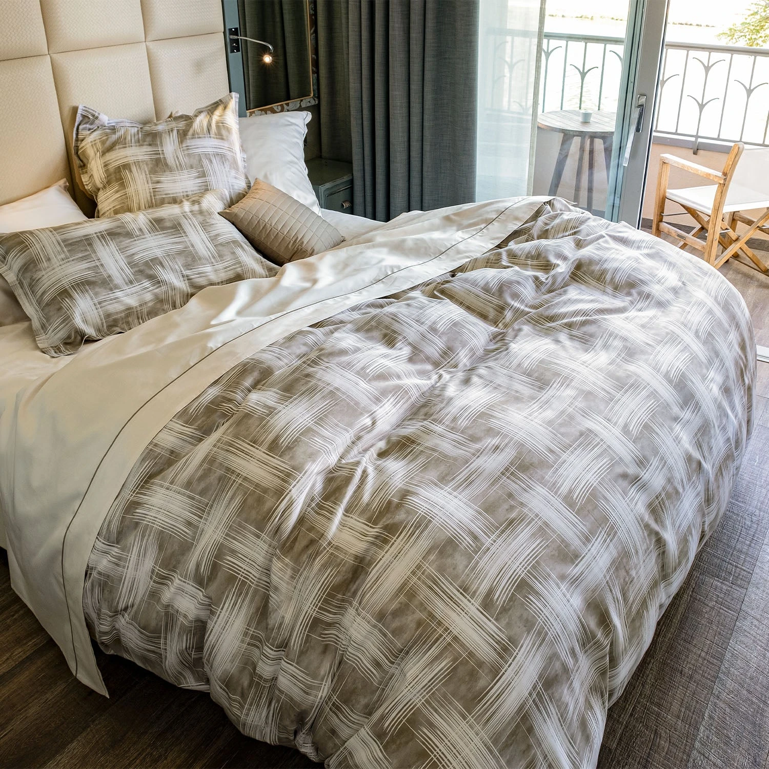 Graffiti Duvet & Shams, Beige 4 Graffiti Duvet & Shams, Beige - Image 2