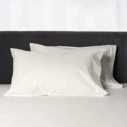Lineare Percale Sheets & Pillowcases, Ivory -Home Furnishings Store 3022503