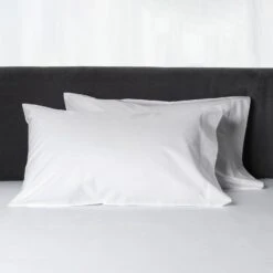 Lineare Percale Sheets & Pillowcases, White 7 Lineare Percale Sheets & Pillowcases, White -Home Furnishings Store 3022511