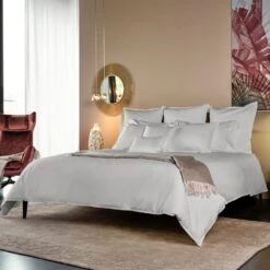 Lineare Sateen Sheets & Pillowcases, Pearl -Home Furnishings Store 3023884 2
