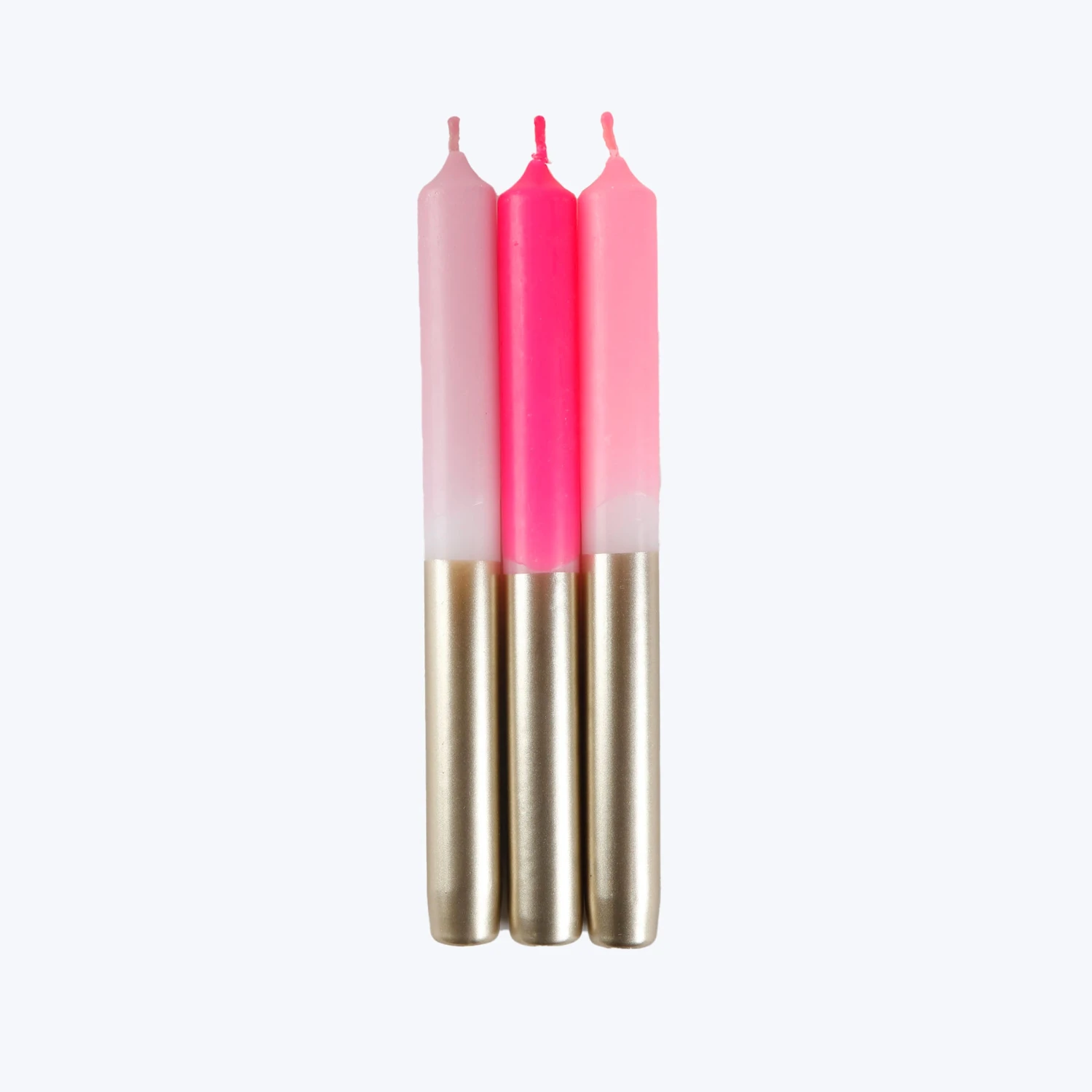 Dip Dye Bling-Bling Taper Candle Set, Artemis 3 Dip Dye Bling-Bling Taper Candle Set, Artemis