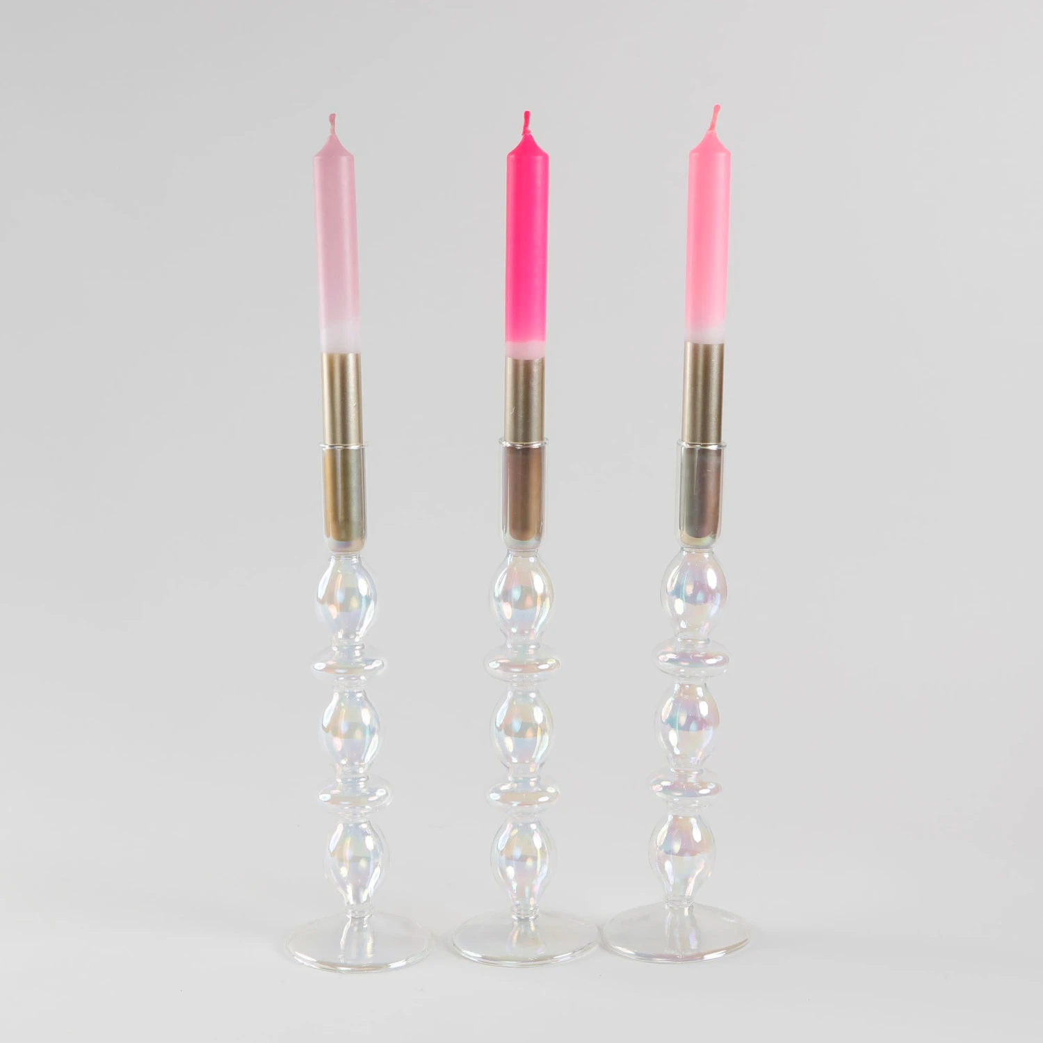 Dip Dye Bling-Bling Taper Candle Set, Artemis 4 Dip Dye Bling-Bling Taper Candle Set, Artemis - Image 2
