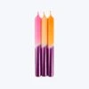 Dip Dye Glossy Taper Candle Set, Silicium -Home Furnishings Store 3026559