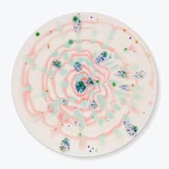 Winter Dinner Rim Plate Pink