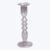 Tulip Glass Candlestick, Purple -Home Furnishings Store 3031705 1