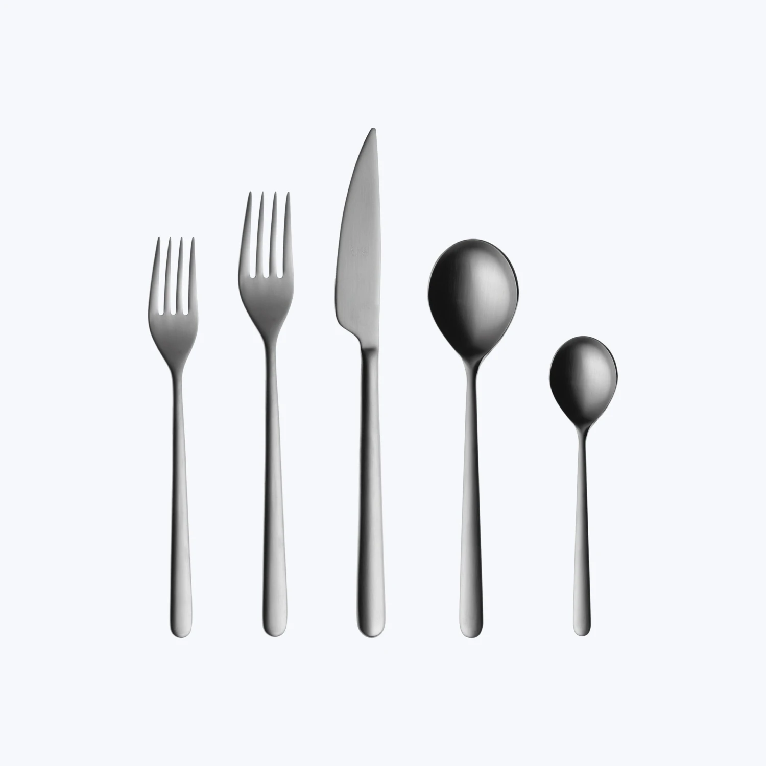 Linea Flatware, Ice Finish 3 Linea Flatware, Ice Finish