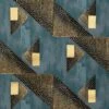 Metallic Geometric Wallpaper, 10 Yard Roll 1 Metallic Geometric Wallpaper, 10 Yard Roll -Home Furnishings Store 3035040