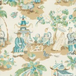 Pagoda Wallpaper, 11 Yard Roll -Home Furnishings Store 3035131 1