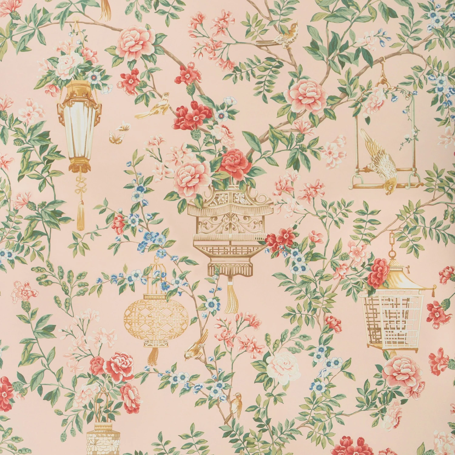 Lantern Garden Wallpaper, 8.76 Yard Roll 5 Lantern Garden Wallpaper, 8.76 Yard Roll - Image 3