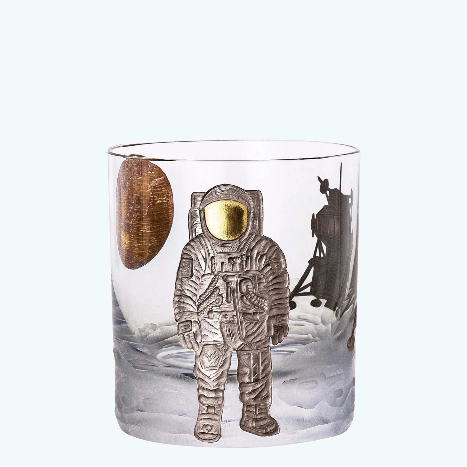 Space Race Double Old-Fashioned Glass 3 Space Race Double Old-Fashioned Glass