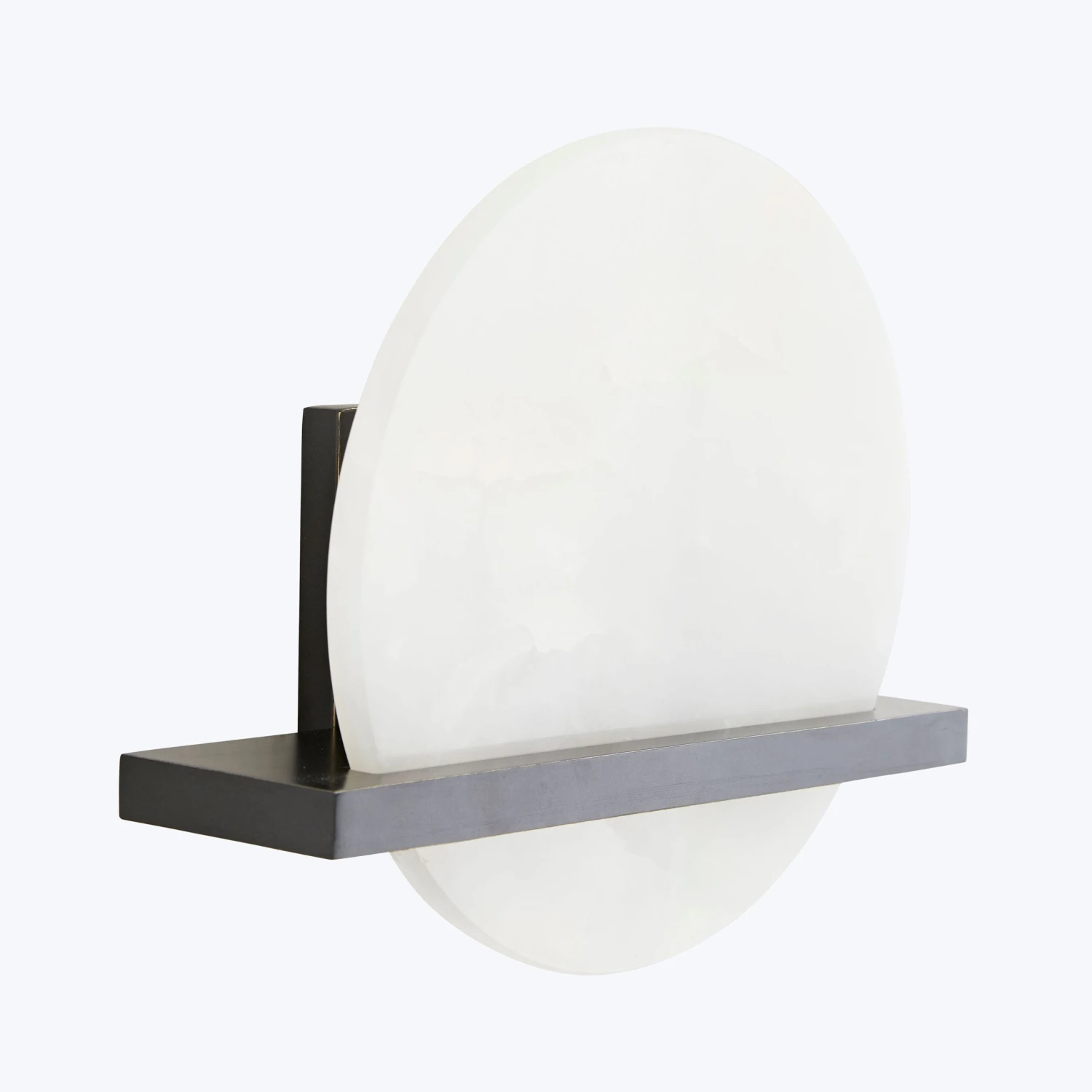 White Onyx Circle Sconce 12 White Onyx Circle Sconce - Image 10