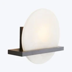 White Onyx Circle Sconce 25 White Onyx Circle Sconce -Home Furnishings Store 49673.d3 fb291fe1 6c9a 4988 92f6 dbb8a4e64c36