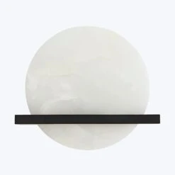 White Onyx Circle Sconce 22 White Onyx Circle Sconce -Home Furnishings Store 49673 91301701 37f1 4c96 903b fce923ac5879