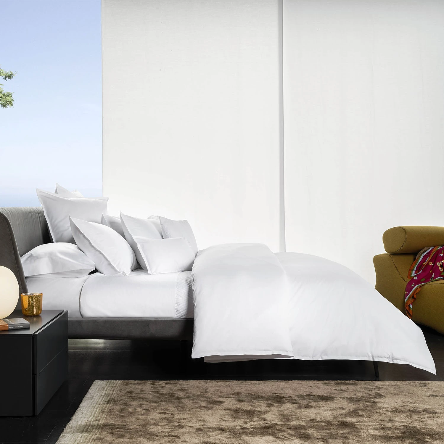 Lineare Percale Sheets & Pillowcases, White 4 Lineare Percale Sheets & Pillowcases, White - Image 2